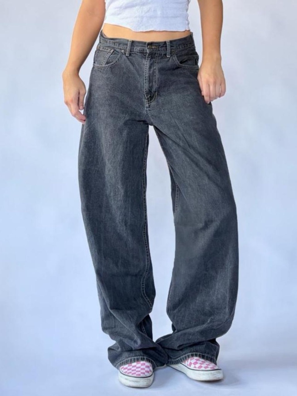 Wide Leg Baggy Jeans Vintage Old Navy